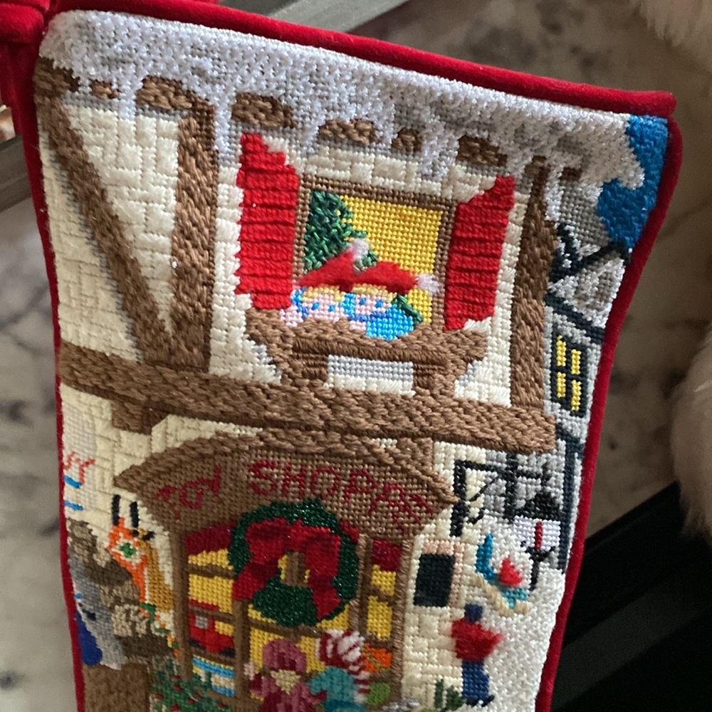Hand stitched stocking - Picture 4 of 8